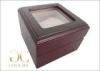 Engraved Wooden Watch Box / Wooden Watch Box With Glass Top