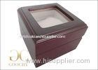 Engraved Wooden Watch Box / Wooden Watch Box With Glass Top