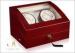Ruby Wood Battery Powered Watch Winder Cherry Red For Gifts Box