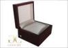 Matte Paint Wrist Watch Organizer / Wooden Watch Boxes With Velvet Pillow