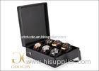 Carbon Fiber Watch Box/ Black Leather Watch BoxFor Storage