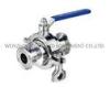 DIA-2CF AISI-304 / AISI-316L Food Grade Butterfly Valve / 1'' Cavity Filled Ball Valves