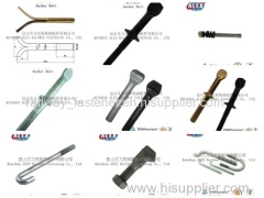 Special Fastener J L Anchor Bolt with HDG Surface