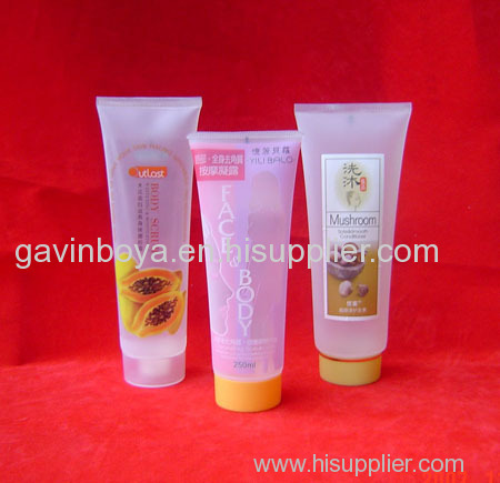 unique end style shower gel container packaging plastic tube