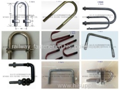 Special Customized Fastener Round Bend U Bolt with Zinc Yellow