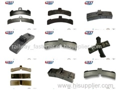 Low Friction Train Wheel Composite Brake Block