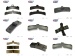Railway Train Locomotive Cast Iron Brake Block