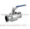 T Or L Type DIN-1.4301 / 1.4307 Thread 2PC Sanitary Ball Valve For Chemical Industry