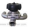 U Type SUS316L Sanitary Diaphragm Valve Three - Way With Clamp End