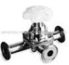 Mirror Polish 400 Grit 3 Way Sanitary Diaphragm Valve 1/2 ~ 2 U Type Tee