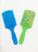 Flat blue Plastic Professional hairbrush