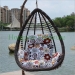 New designs rattan hammock with cushions for outdoor