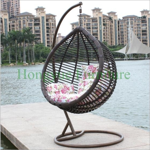 Brown rattan color hammock wicker hammock supplier from china