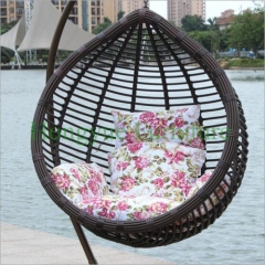 Brown rattan color hammock wicker hammock supplier from china