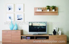 combined units made in China wood TV stand TV cabinet