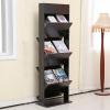 supply office use wooden magazine rack book display shelf