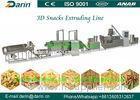 Automatic Fried Extrusion Food 3D Snack Pellet Machinery CE Standard