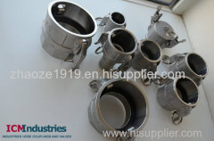 Stainless camlock coupling Adaptor x hose tail ( Type E)