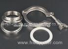 OEM Stainless Steel Tri Clamp Sanitary Fittings 1.5" SS Ferrules And Gasket - Silicon