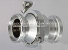 Polished SS Threaded End Sanitary Check Valve For Dairy Milk Pharmaceutical