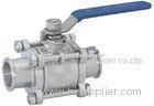 1/2 - 3 Manual Floating q81f Industrial Ball Valves With Clamp End -20 C ~ + 150 C