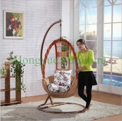 Living room natural rattan table chair hammock design