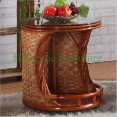 Living room natural rattan table chair hammock design