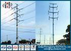 Multi Circuit HDG Polygonal Steel Electrical Utility Poles Anti Corrosion