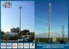 Self Supporting Communication Steel Utility Poles With Inner Climbing Ladders