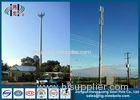 Self Supporting Communication Steel Utility Poles With Inner Climbing Ladders