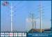 25FT - 90FT Anticorrosive Electrical Steel Utility Poles With Cross Arm