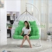 Indoor rattan lovers hammock with colorful cushions designs