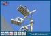 Tubular / Tapered LED High Mast Square Light Poles Long Life Span