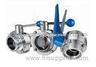 High Performance Sanitary Butterfly Valves Surface treatment Ra 0.8 - 1.6m
