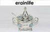 Home / Restaurant Coffee Tea Pot Zinc Material With Jewel Ornament