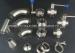 AISI 304 Stainless Steel Sanitary Fittings Pipe Tee / Elbow / Clamp / Union