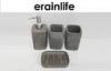 Grey Cement Bathroom Accessory Set For Home / Hotel / Restaurant