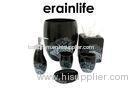 Popular Decal Ceramic Bathroom Accessories Set Black Stoneware Waste basket