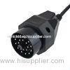 OBD 2 Female 20 Pin to 16 Pin Connector OBD1 to OBD2 Adapter Cable for BMW Black