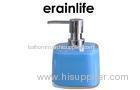 Plastic Pump Hand Bathroom Soap Dispensers Square Shape Blue