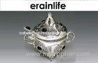 Restaurant Cream Sugar Bowl / Eco - Friendly Zinc Jewel Ornament Milk Bowl
