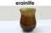 Religious Hand Judaica Washing Cups Gold / Brown Resin With Two Handle