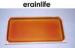 Orange Bathroom Guest Towel Tray Polyresin Material Guest Room Accessories