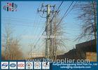 Shockproof Galvanized Electrical Steel Utility Poles ISO9001 Approve
