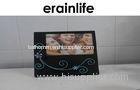 REACH Home Black Picture Photo Frames Resin With Blue Lines Pattern