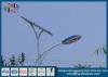 Energy Saving Lamp Post with Solar Panel Powder Coated for Street Lighting