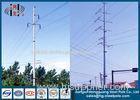 35KV Double Circuit Suspension Type Tubular Steel Pole Galvanized