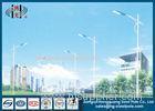 12m Decorative Street Light Poles With Single Arm Hot Dip Galvanized