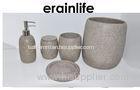 5 Pcs Natural Sandstone Bathroom Accessories / Unique Bathroom Decor