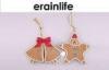 Coffee Shop Christmas Ornament Ideas Polyresin Hanging Star With Color Painting